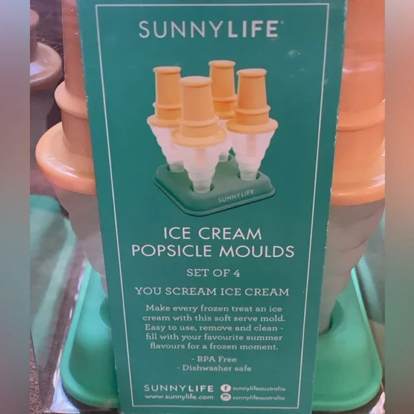 Ice Cream Popsicle Molds by SunnyLife Set of 4 - Picture 7 of 13